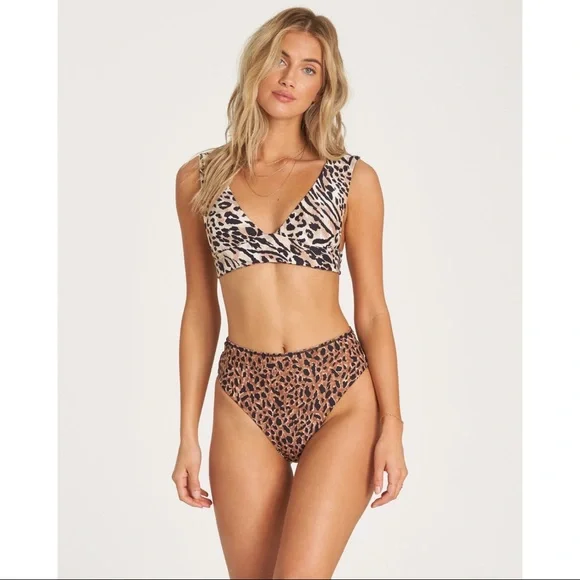 🔆 Billabong Wild Waves High Rise Bikini Bottom - Picture 4 of 11